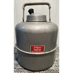 Vintage 1950’s CJ Higgins Aluminum Picnic Jug Sears Roebuck USA Great Condition